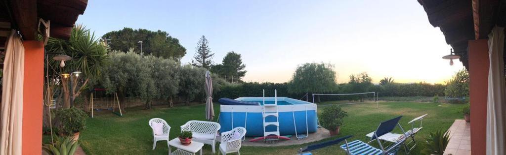 La Stanza Delle Muse In Villa Con Piscina Fontane Bianche Exterior photo